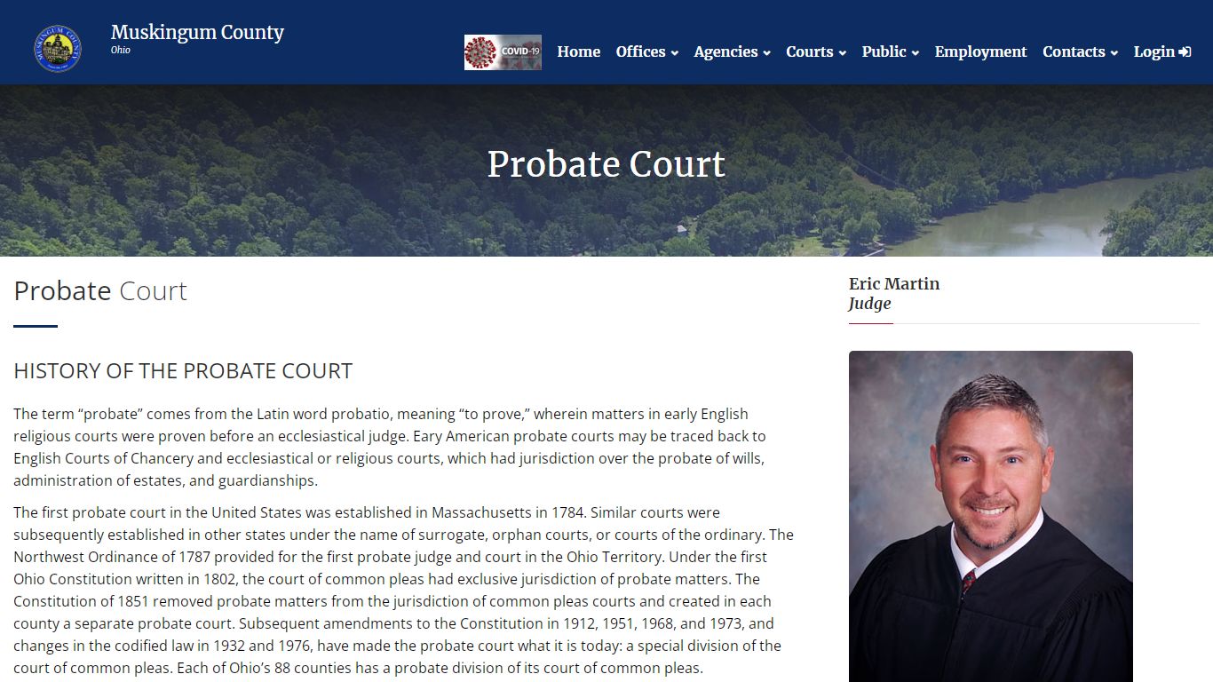 Muskingum County Probate Court - Marriage License - Wills ...